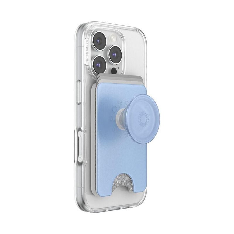 Cartera PopSockets para Móvil con MagSafe – Acabado Metálico Frost