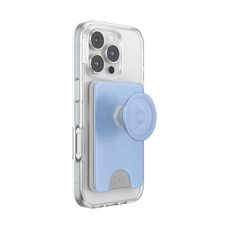 Cartera PopSockets para Móvil con MagSafe – Acabado Metálico Frost