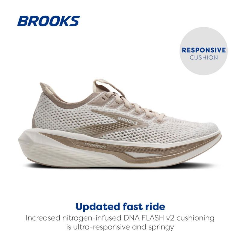 Zapatilla de running Brooks Hyperion 3 Mujer Coco/Bronce/Champiñón talla 11M