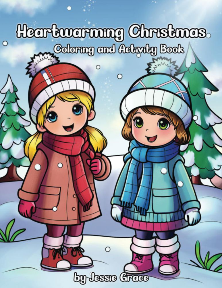 Libro de actividades y colorear de Navidad Majosta