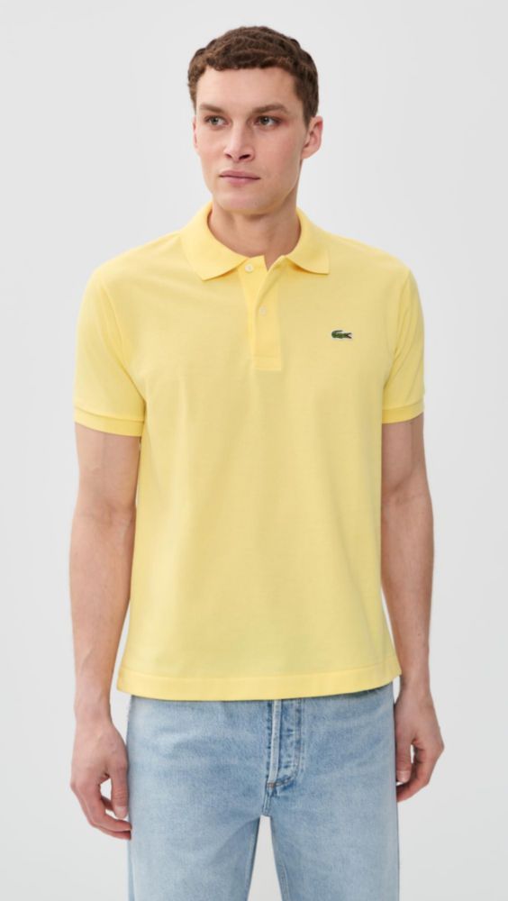 Camisa Polo Lacoste L.12.12 Original Piqué Amarilla Talla M