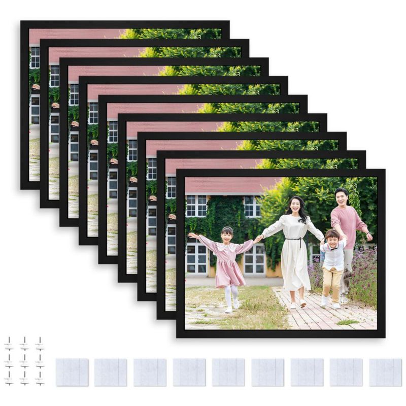 Marco de fotos Happy Reunion 20x25 cm (9 unidades) negro