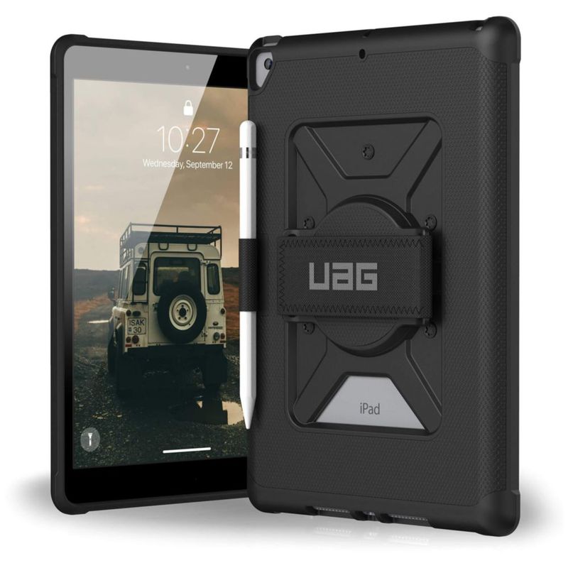 Funda para iPad URBAN ARMOR GEAR 26 cm negra con correa de mano