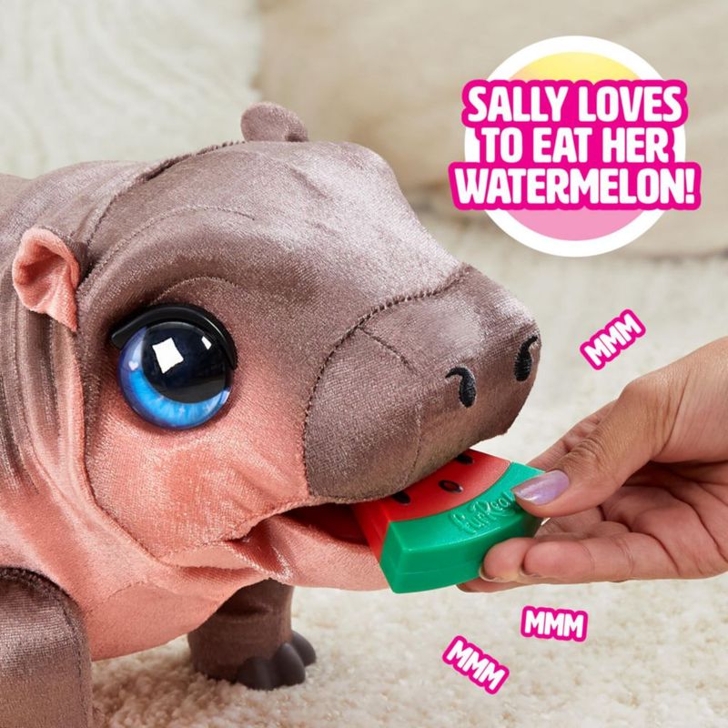 FurReal Sally la Hipopótamo Divertida Peluche Interactivo de 23 cm Juguete para Niños de 4 Años en Adelante de Just Play