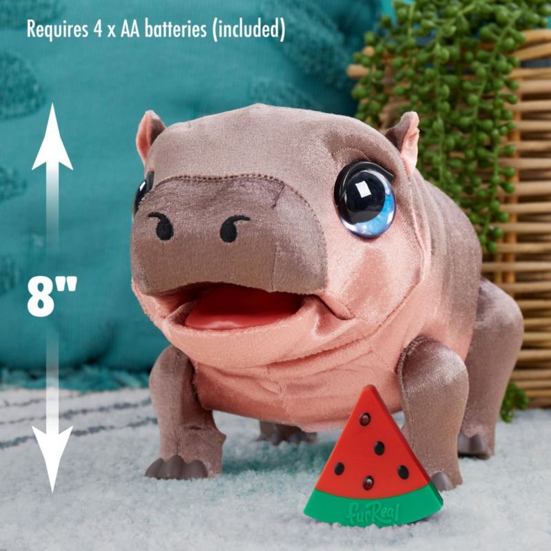 FurReal Sally la Hipopótamo Divertida Peluche Interactivo de 23 cm Juguete para Niños de 4 Años en Adelante de Just Play