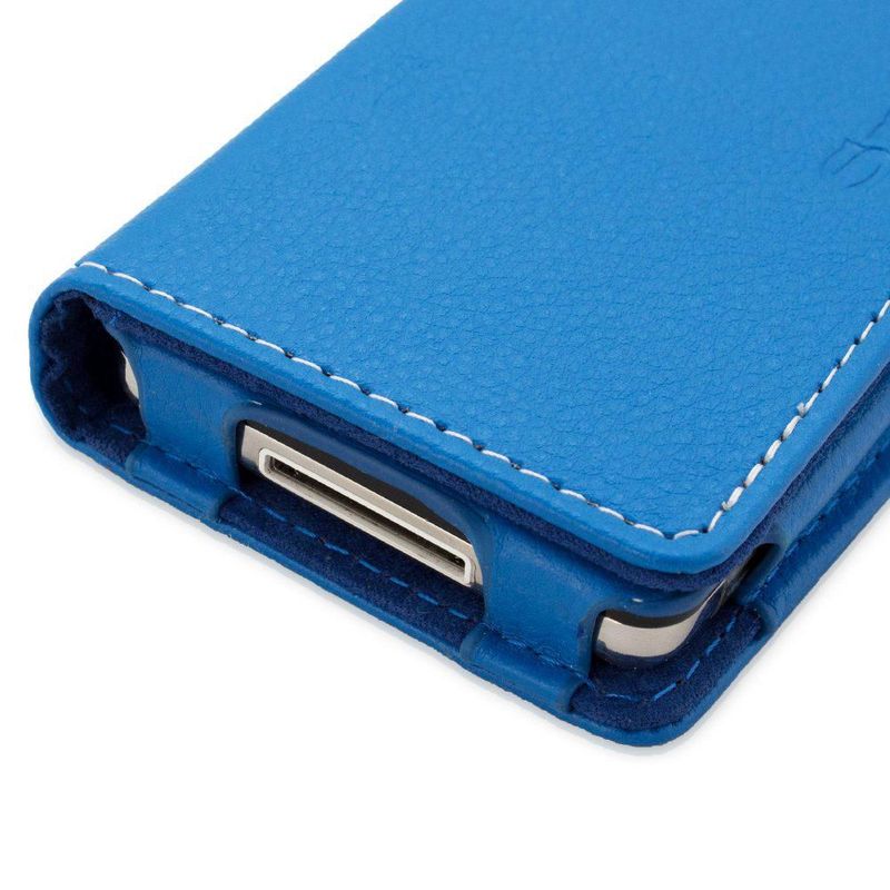Funda Snugg de Cuero Azul con Ranura para Tarjetas para iPod Classic