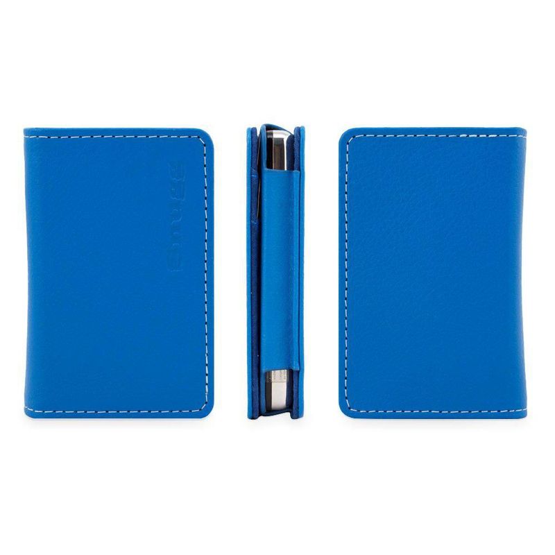 Funda Snugg de Cuero Azul con Ranura para Tarjetas para iPod Classic