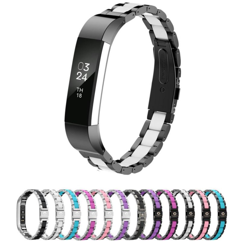 Correa de Acero Inoxidable Greeninsync para Fitbit Alta y Alta HR