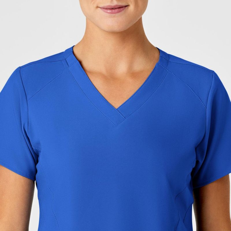Top de Scrubs WINK W123 Cuello en V Azul Real 2X