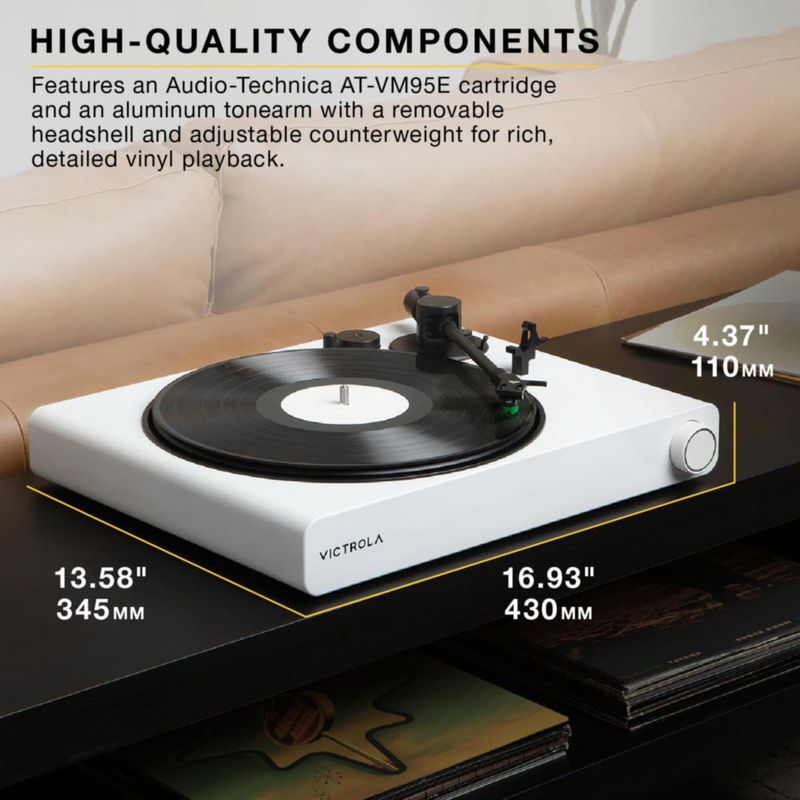 Tocadiscos Victrola Stream Onyx Wi-Fi Bluetooth de 2 velocidades