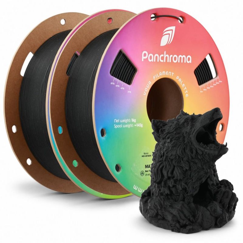 Filamento PLA Polymaker Panchroma Mate 2 kg Negro