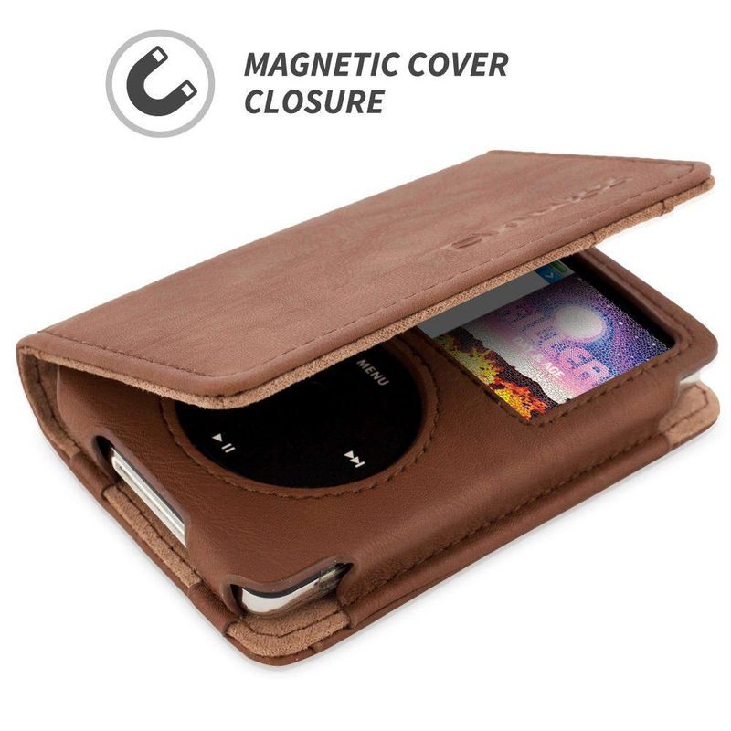Funda de Cuero Snugg para iPod Classic 7ª Generación - Marrón Envejecido