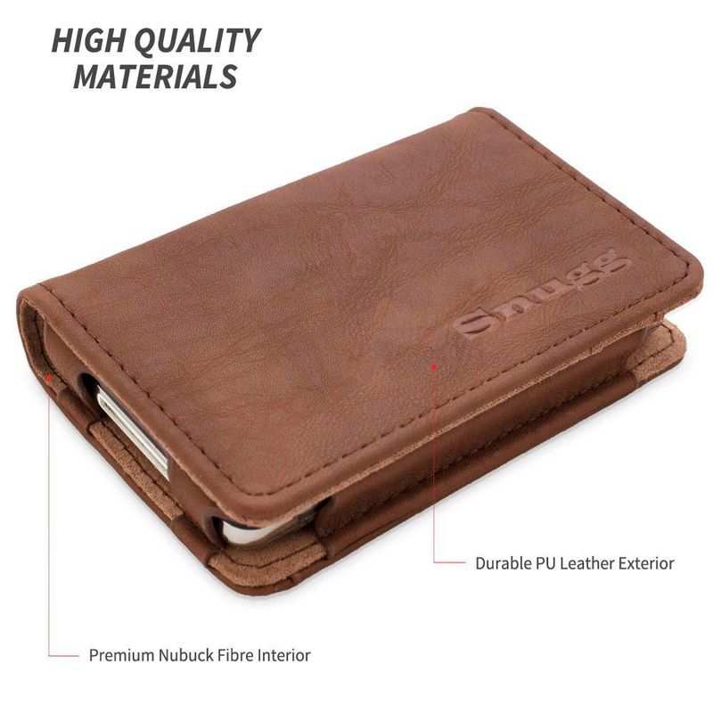 Funda de Cuero Snugg para iPod Classic 7ª Generación - Marrón Envejecido