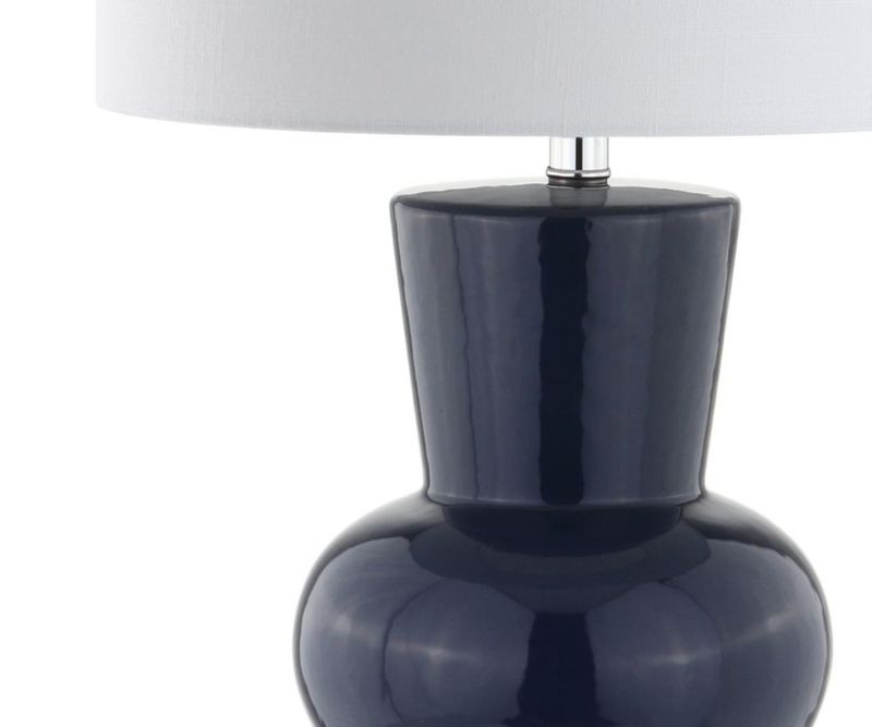 Lámpara de mesa JONATHAN Y 72 cm cerámica azul marino