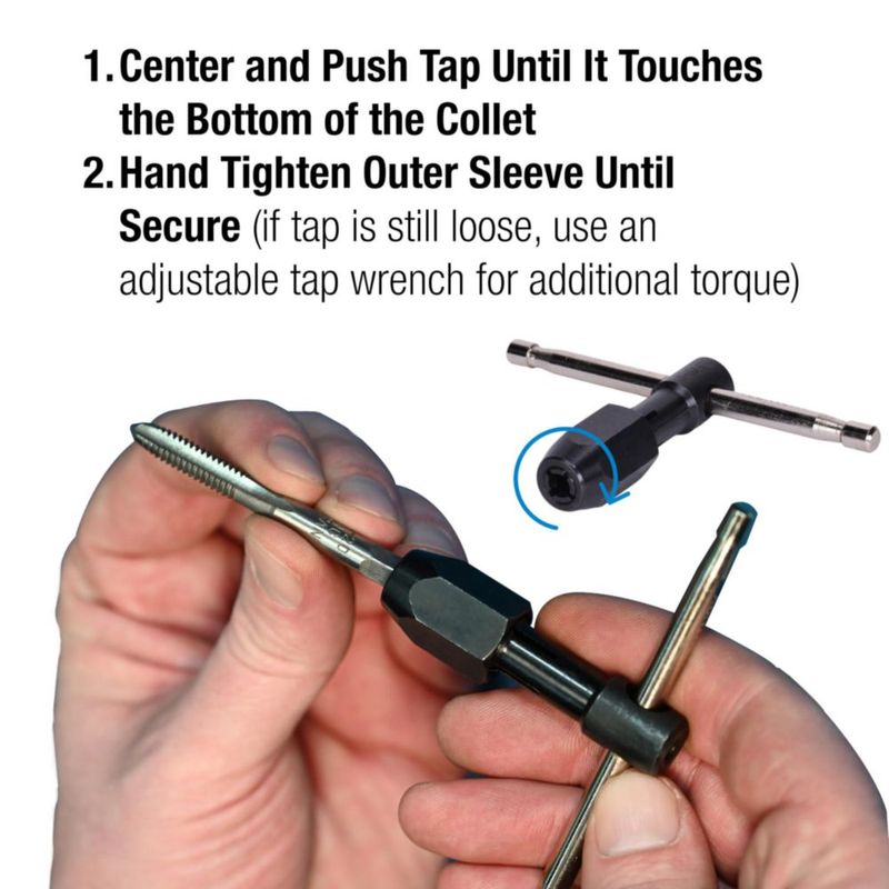 Llave de roscar con mango en T Century Drill & Tool 3.0‑6.0 mm