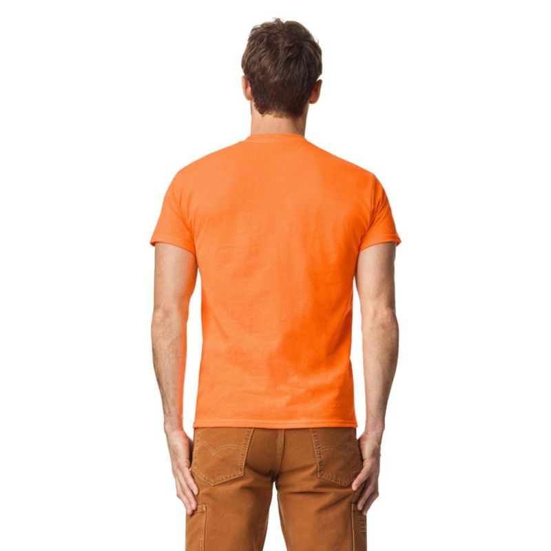 CAMISETA Gildan DryBlend Pack de 2 unidades Naranja de Seguridad Talla Mediana