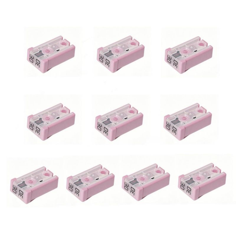 Fusible Mntacy 30A 32V paquete de 10 unidades tipo cartucho automotriz