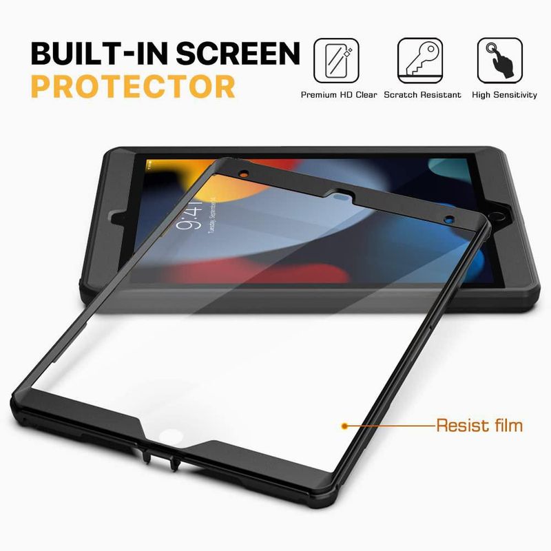 Funda MoKo para iPad 10.2" de cuerpo completo negra con soporte