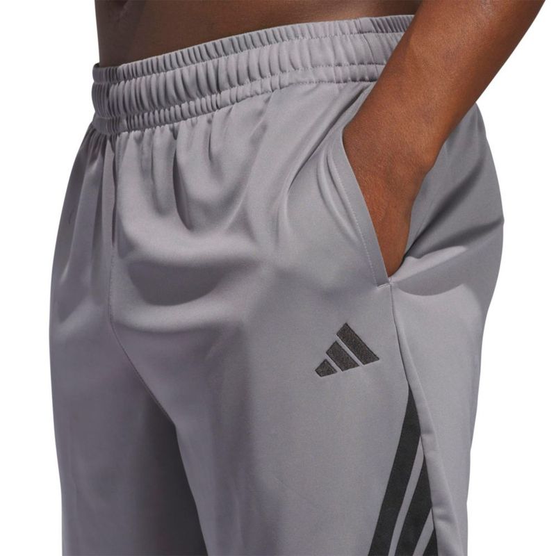 Pantalones cortos adidas talla media 18 cm gris/negro 3‑rayas