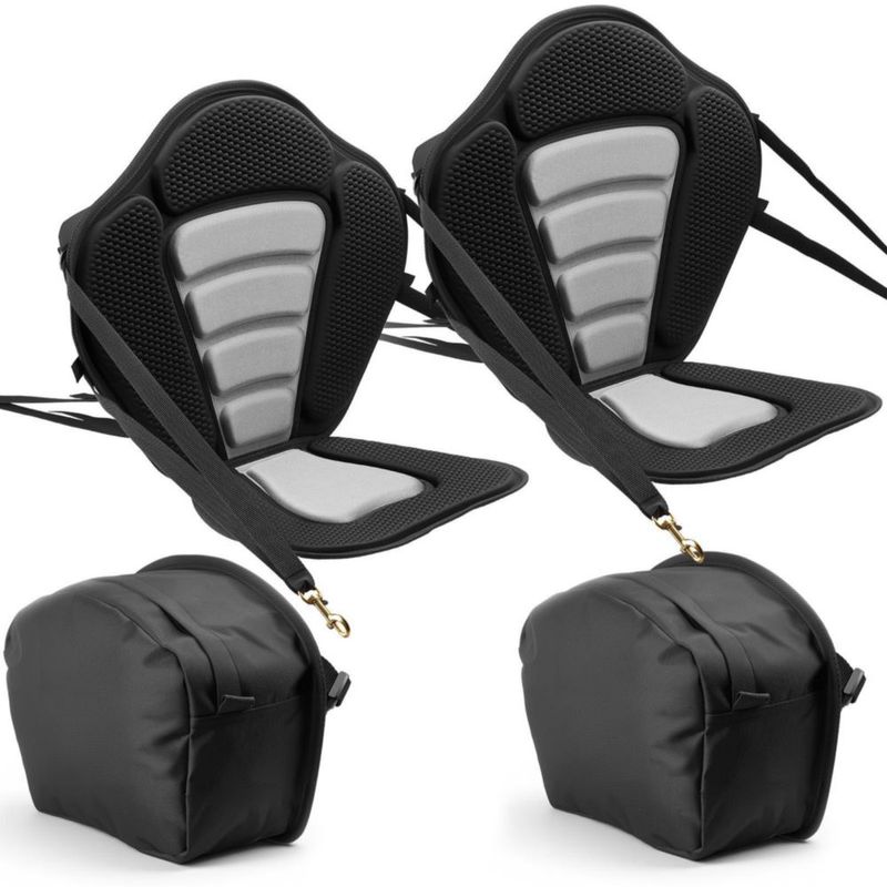 Asiento para kayak VEVOR – Pack de 2 con soporte lumbar de 13 cm