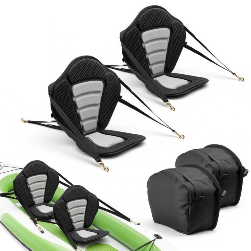 Asiento para kayak VEVOR – Pack de 2 con soporte lumbar de 13 cm