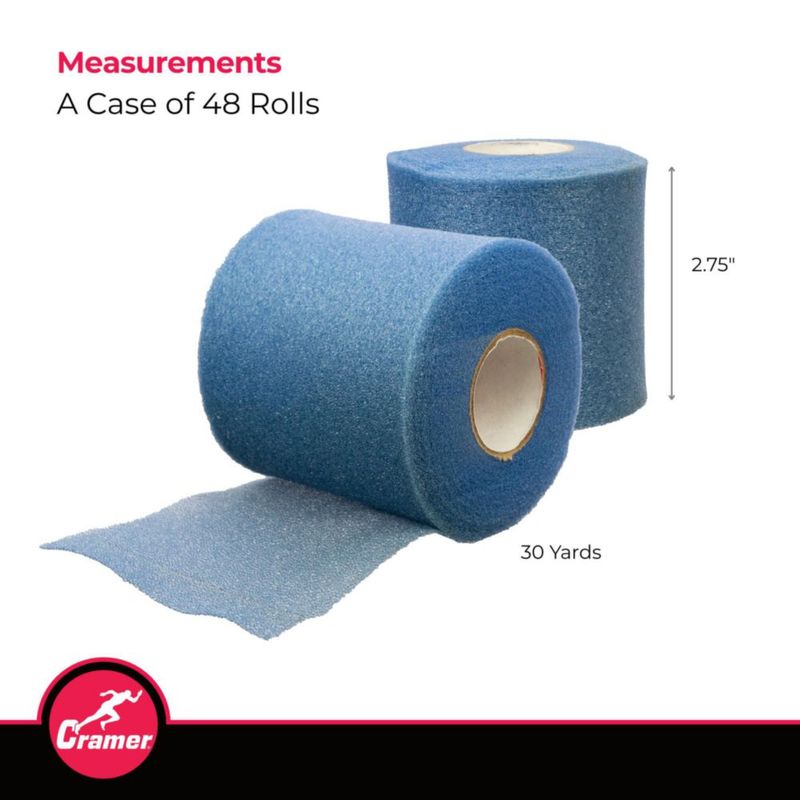 Cinta de preenvoltura Cramer 7 cm x 27 m Rojo 48 rollos