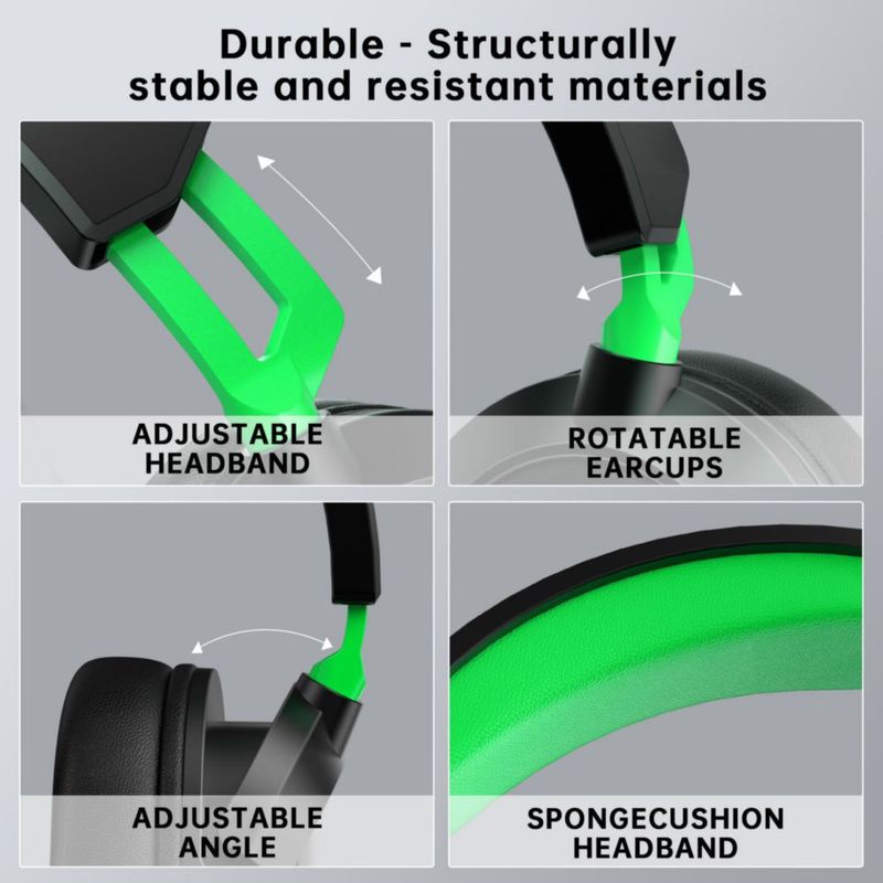 Auriculares AOC con cable para Xbox/PS5/PC micrófono con cancelación de ruido