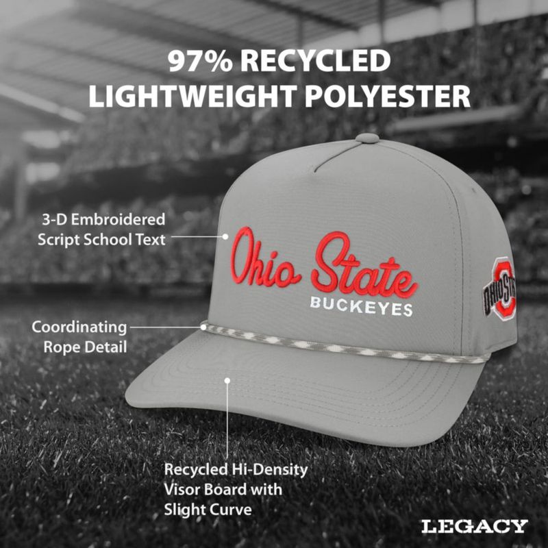 Gorra Legacy colores del equipo Ohio State Buckeyes