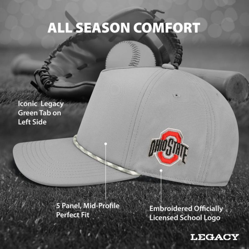 Gorra Legacy colores del equipo Ohio State Buckeyes