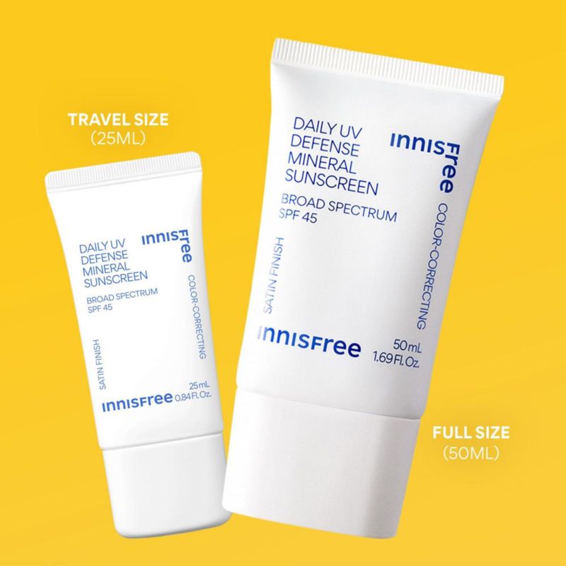PROTECTOR SOLAR innisfree 25 ml SPF 45 con tinte verde
