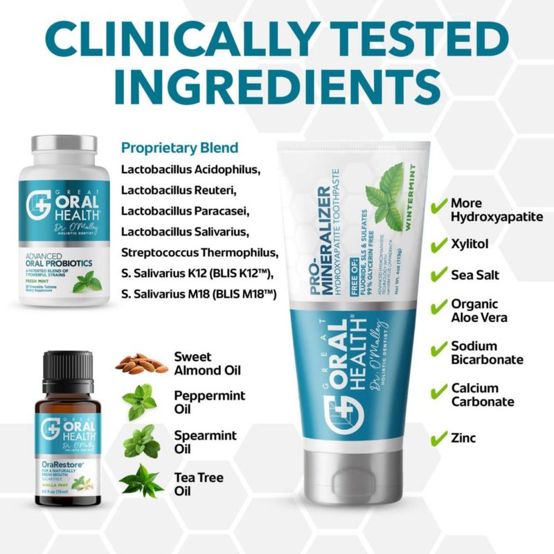 Kit Sin Flúor del Sistema de Salud Oral Great Oral Health
