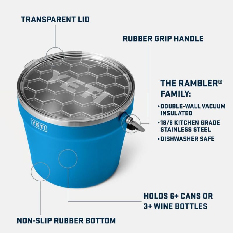 Cubo YETI Rambler Verde Pampa de Doble Pared