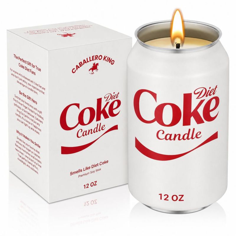 Vela Caballero King Cola Diet 340 ml Cera de Soja