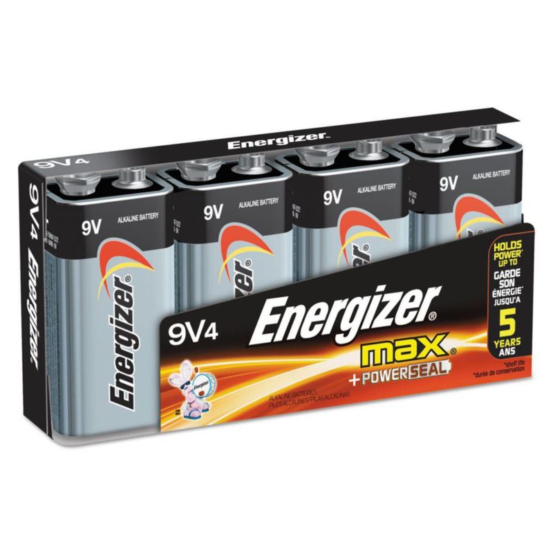 Batería de 9 V Energizer MAX - Pack de 4 (Alcalinas)