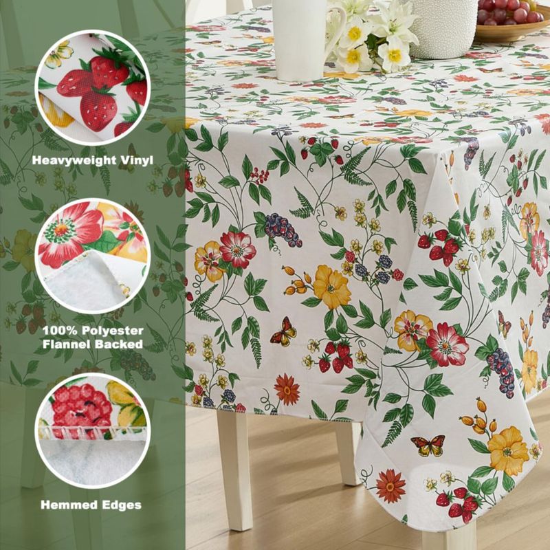 Mantel Lintex 132 × 132 cm Berry Garden Vinilo