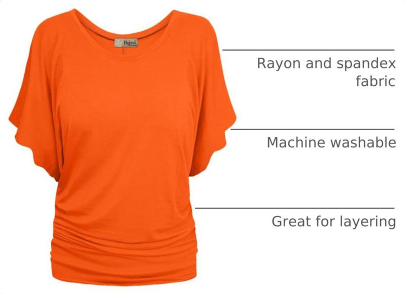 Camisa Hybrid & Company KT44130 Naranja S