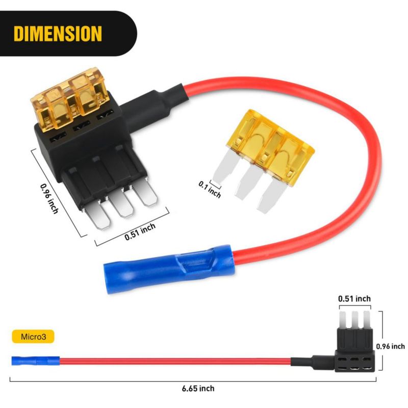 Fusible Nilight Micro3 Add-a-Circuit 12 V 5 A (2 unidades)