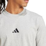 Camiseta adidas Essentials talla XXL gris jaspeado/negro