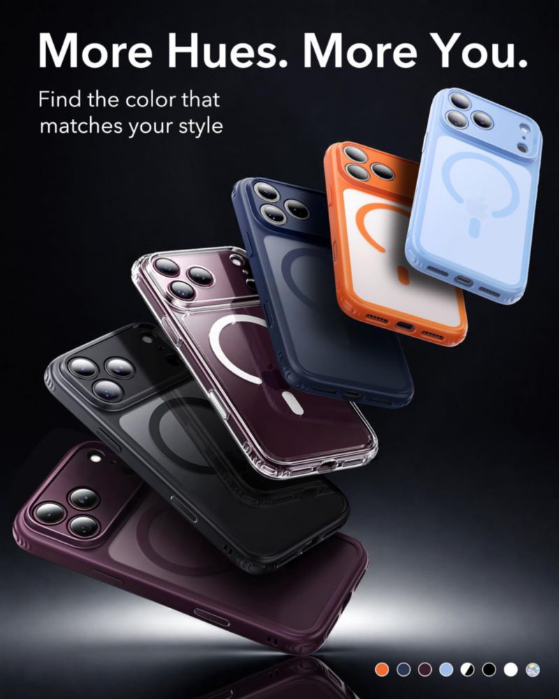 Funda ESR Classic Hybrid para iPhone 18/17 Pro color Burdeos