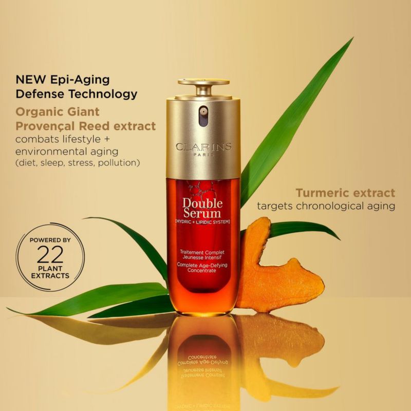 Suero facial CLARINS DOUBLE SERUM anti‑edad