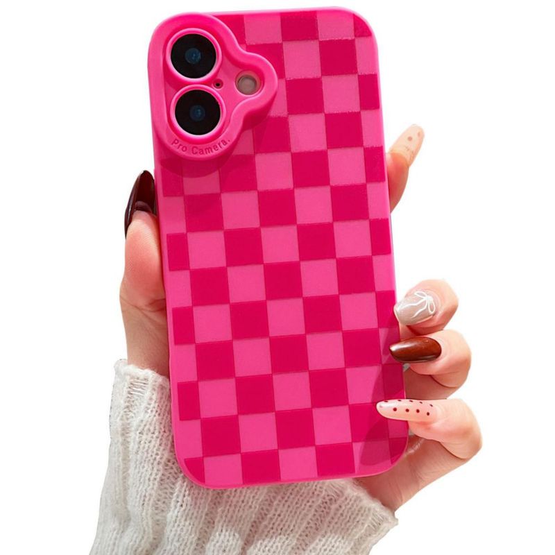Funda YUMUPIFE para iPhone 16 Plus 6.7" Rosa intenso