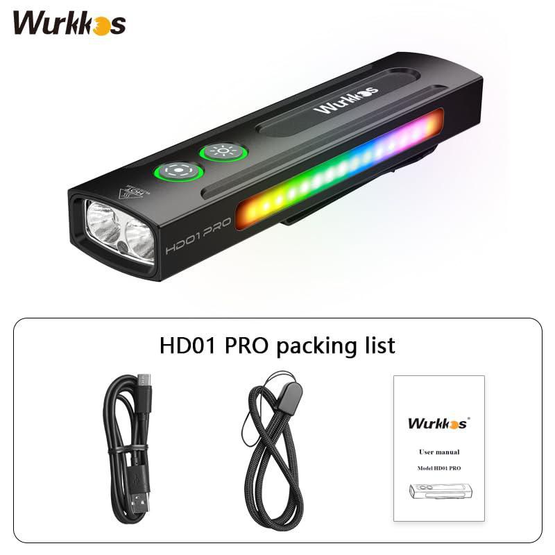 Linterna Wurkkos HD01 PRO 1200 lúmenes RGB UV