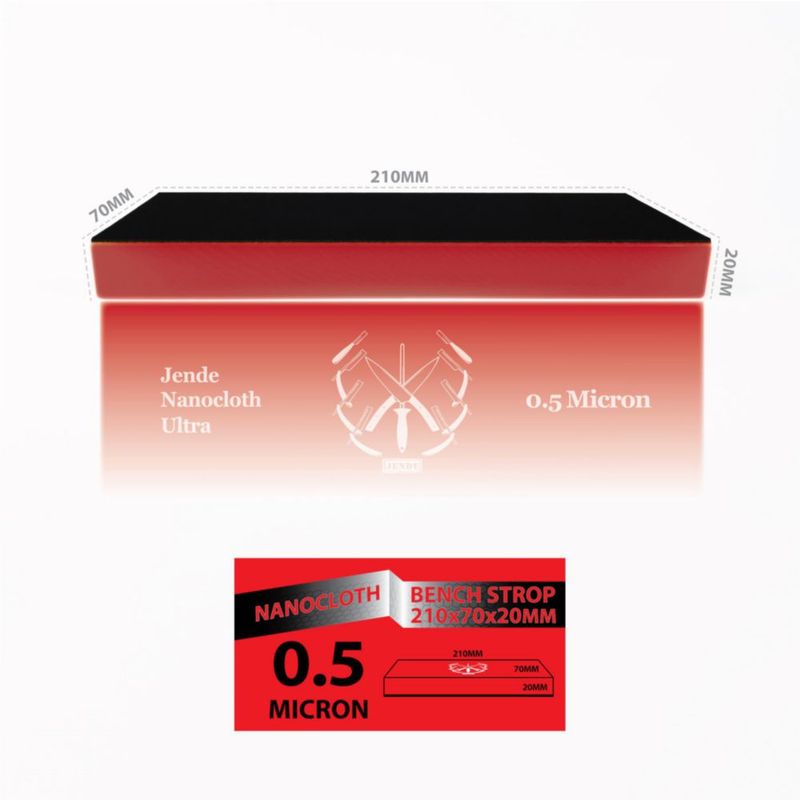 Afilador de cuchillos Jende 210x70 mm 05 micrones Nanocloth