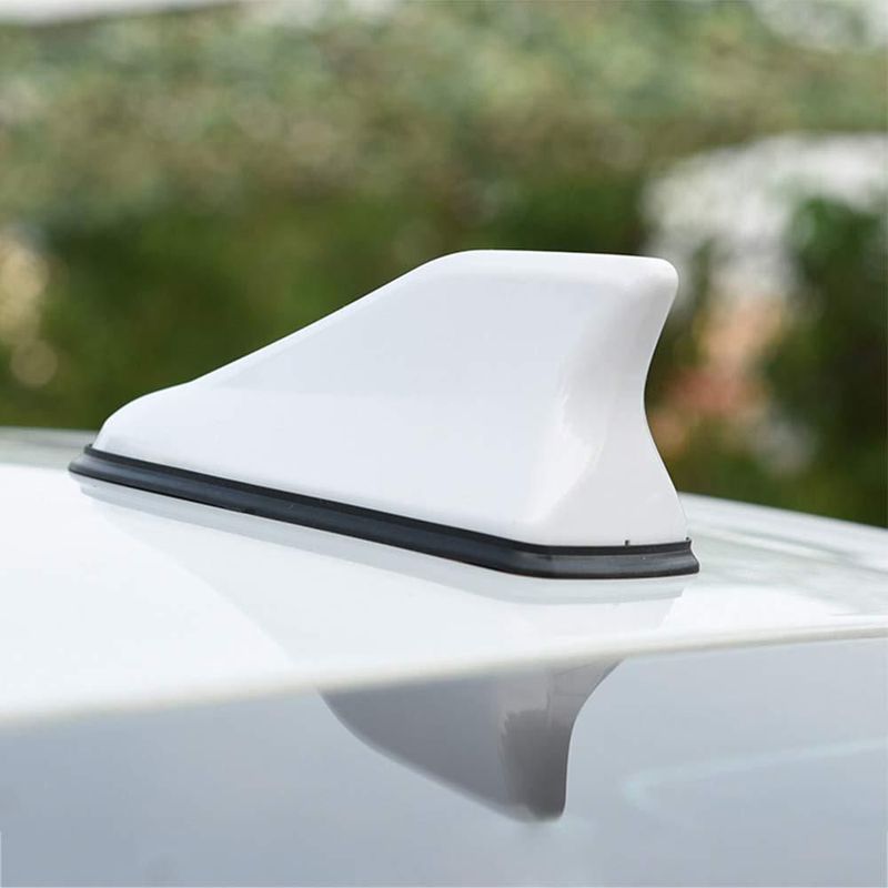 Antena universal idain de aleta de tiburón blanca 17 cm