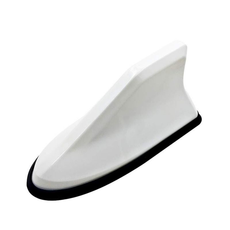 Antena universal idain de aleta de tiburón blanca 17 cm