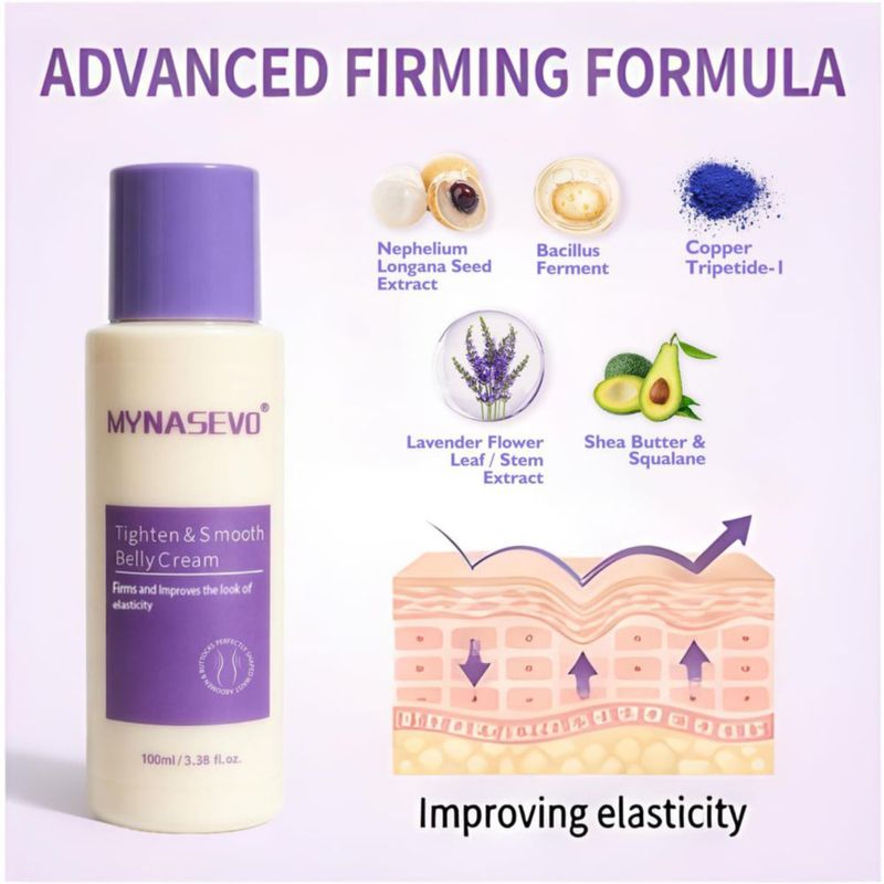 Crema reafirmante para abdomen MYNASEVO 100 ml – Tensado y firmeza de la piel