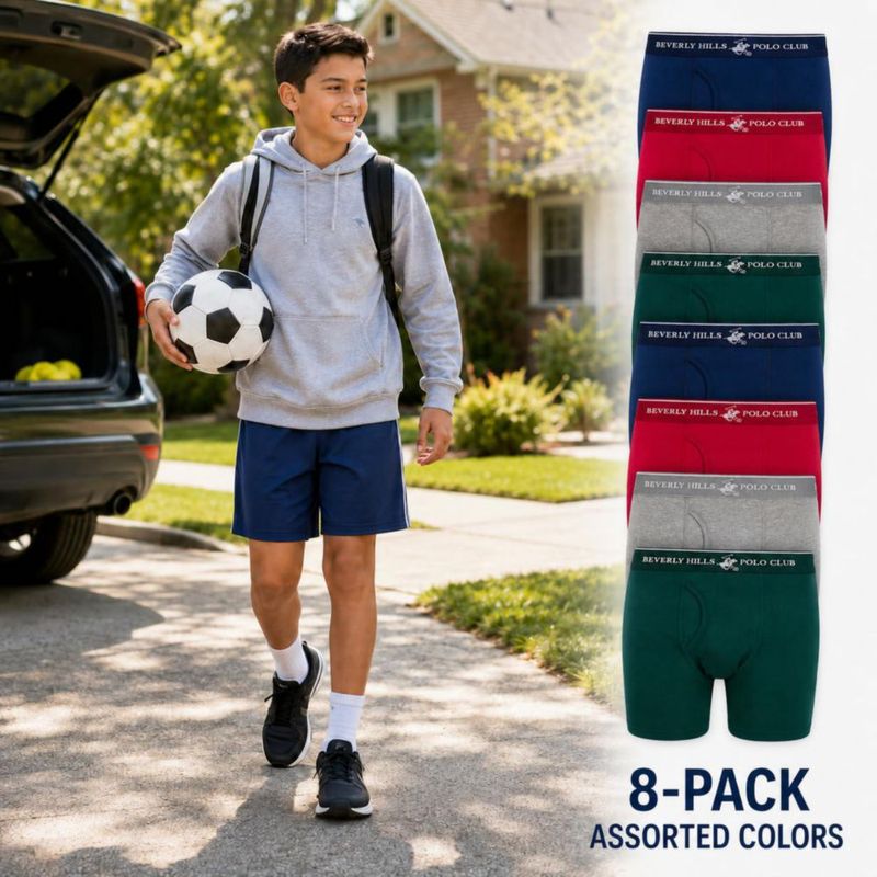 Calzoncillos bóxer de algodón Beverly Hills Polo Club – Pack de 8