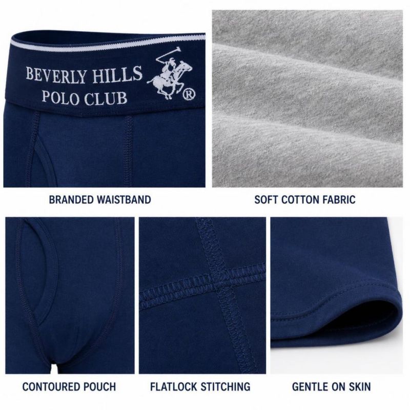 Calzoncillos bóxer de algodón Beverly Hills Polo Club – Pack de 8