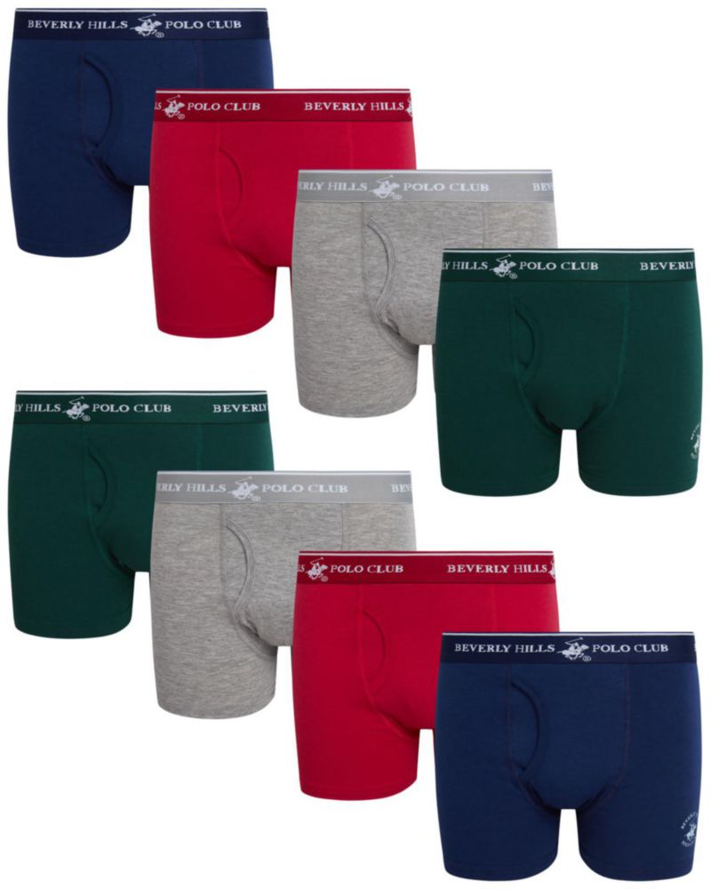 Calzoncillos bóxer de algodón Beverly Hills Polo Club – Pack de 8