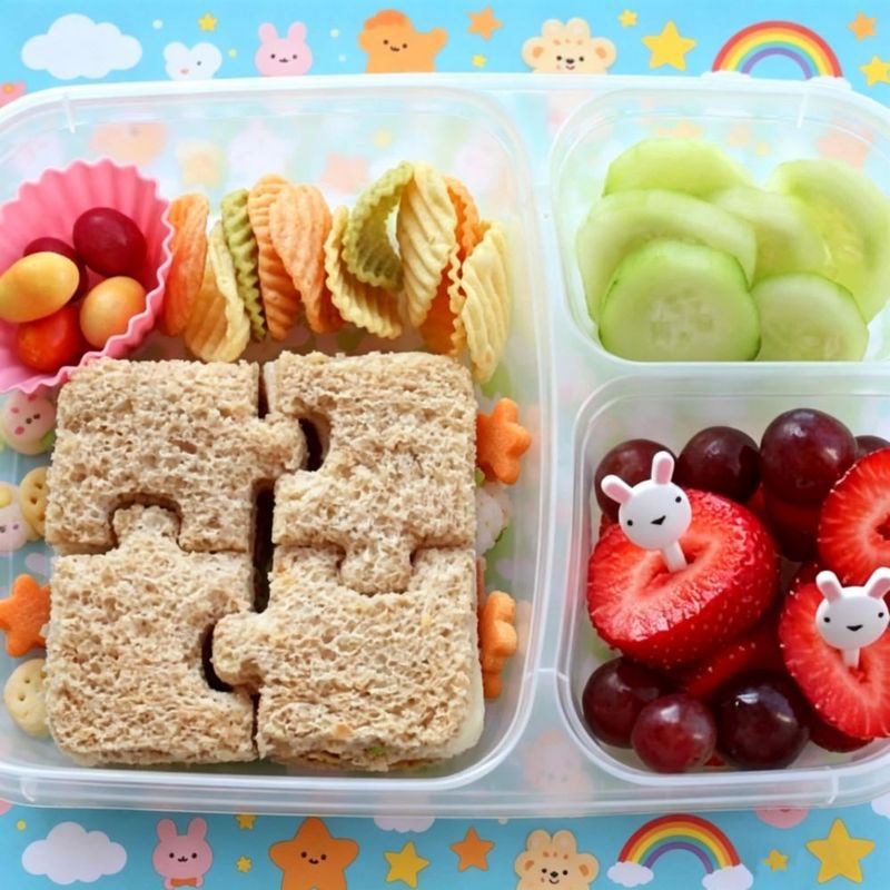 Cortador de sándwiches liamasum para niños – Formas de fruta y verdura